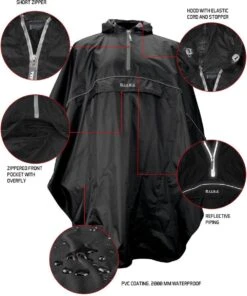 Ralka Poncho - Zwart - Volwassenen -Regenjassenwinkel 1000x1200 6