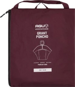 AGU Grant Regenponcho Essential Unisex - Bordeaux - One Size - Dames & Heren - Waterdicht & Ademend -Regenjassenwinkel 1031x1200 1
