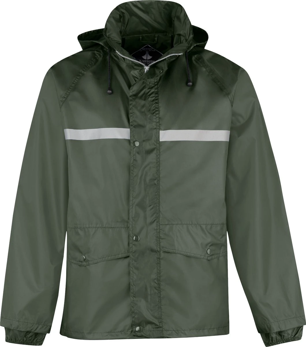 BJØRNSON Dusch Regenpak Dames & Heren - Waterdicht - Maat L - Olijfgroen 13 BJØRNSON Dusch Regenpak Dames & Heren - Waterdicht - Maat L - Olijfgroen - Afbeelding 11