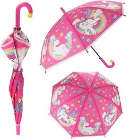 Stemen Kinderparaplu - Kind - Unicorn - Roze - 80 Cm -Regenjassenwinkel 1090x1200