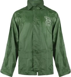 C-Line Regenpak Met Capuchon - Groen - Reflecterend - Nieuw Model - Volwassen Maat XXXXL -Regenjassenwinkel 1108x1200 1