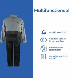 C-Line Regenpak Met Capuchon - Reflecterende Jas - Nieuw Model - Volwassen Maat XXL -Regenjassenwinkel 1110x1200 5