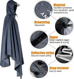 Anyoo Waterdichte Fietsponcho Fiets Regenjas Jas Capes Lichtgewicht Compact Herbruikbaar Voor Jongens Mannen Vrouwen Volwassenen 11 Anyoo Waterdichte Fietsponcho Fiets Regenjas Jas Capes Lichtgewicht Compact Herbruikbaar Voor Jongens Mannen Vrouwen Volwassenen -Regenjassenwinkel 1121x1200