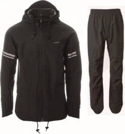 AGU Original Regenpak Essential - Zwart - L - Dames & Heren - Waterdicht & Ademend -Regenjassenwinkel 1128x1200