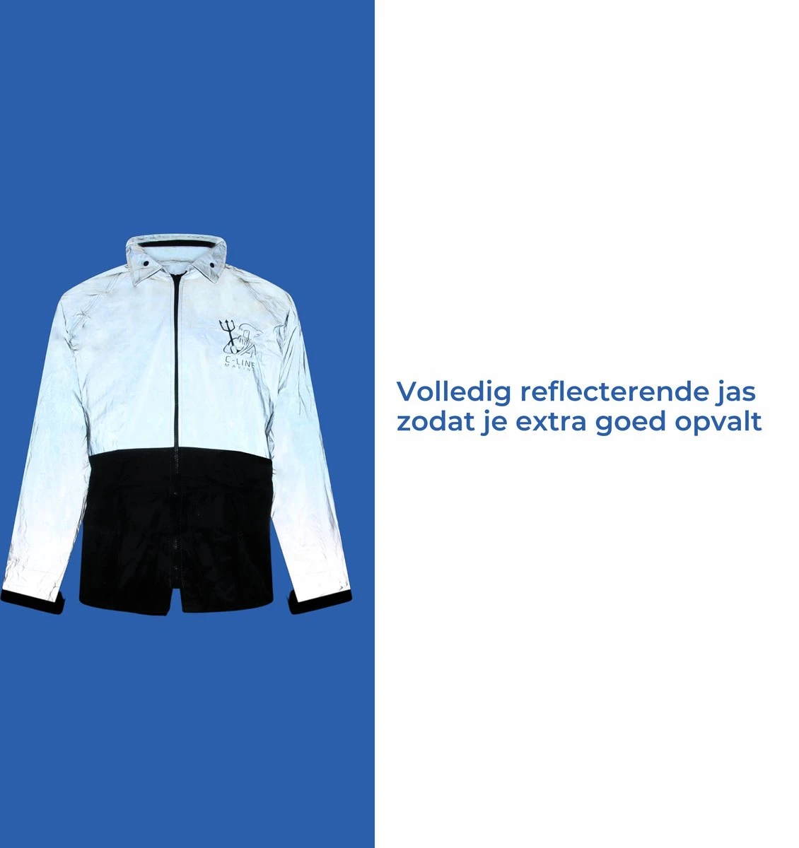 C-Line Regenpak Met Capuchon - Reflecterende Jas - Nieuw Model - Volwassen Maat M 7 C-Line Regenpak Met Capuchon - Reflecterende Jas - Nieuw Model - Volwassen Maat M - Afbeelding 5