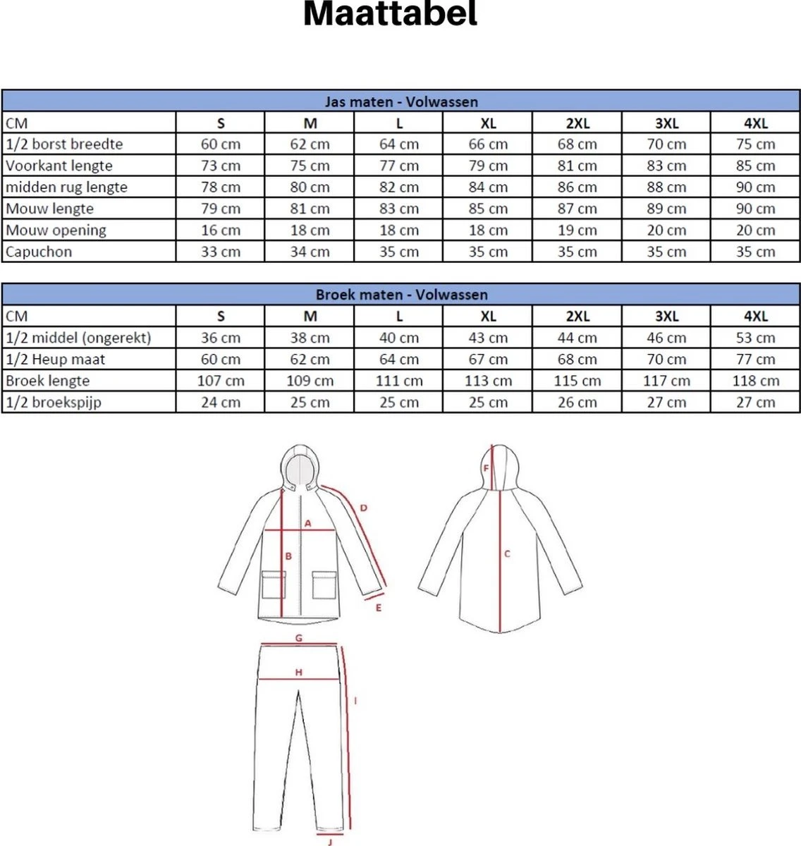 C-Line Regenpak Met Capuchon - Reflecterende Jas - Nieuw Model - Volwassen Maat M 6 C-Line Regenpak Met Capuchon - Reflecterende Jas - Nieuw Model - Volwassen Maat M - Afbeelding 4