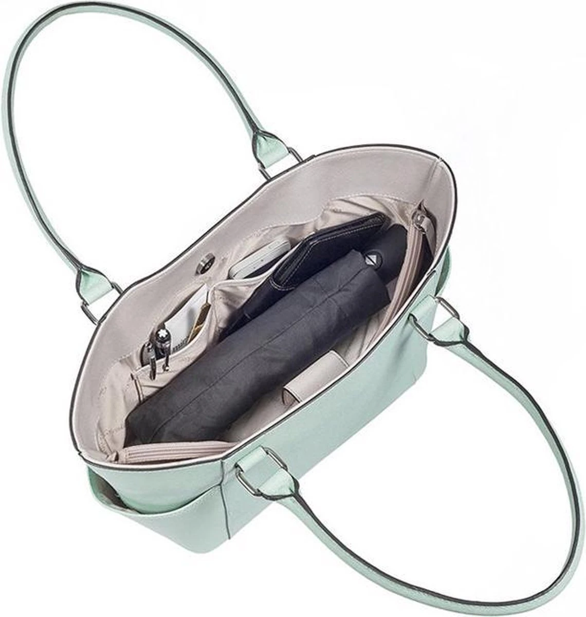 Paraplu - Stormparaplu - Automatisch Uitklapbaar - Opvouwbaar - Zwart - 110 Cm XL - Open En Dicht Knop - Stormbestendig Tot 140 K/m 9 Paraplu - Stormparaplu - Automatisch Uitklapbaar - Opvouwbaar - Zwart - 110 Cm XL - Open En Dicht Knop - Stormbestendig Tot 140 K/m - Afbeelding 7