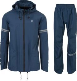 AGU Original Regenpak Essential - Blauw - XL - Dames & Heren - Waterdicht & Ademend