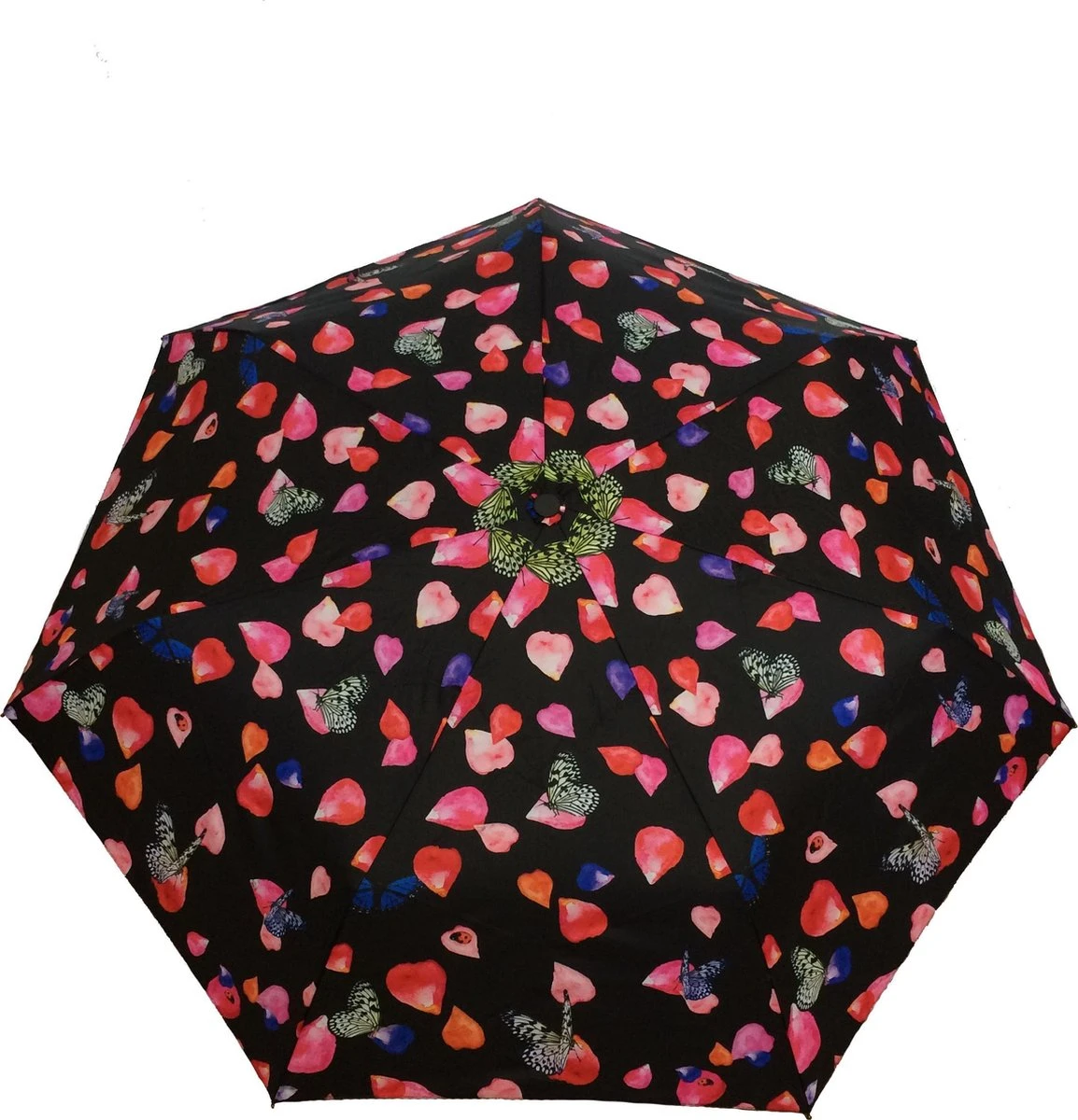 Smati Pétale Opvouwbare Stormparaplu - Paraplu - Auto Open/Dicht - ø 90 Cm - Zwart/Multi Kleur 5 Smati Pétale Opvouwbare Stormparaplu - Paraplu - Auto Open/Dicht - ø 90 Cm - Zwart/Multi Kleur - Afbeelding 3