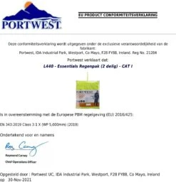 Portwest Regenpak 2 Delig Donker Blauw Maat XL -Regenjassenwinkel 1160x1200 1