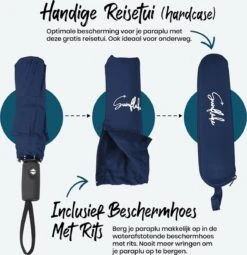 Sunflake Stormparaplu Opvouwbaar - Stormbestendig Tot 140km/u - Automatisch Uitklapbaar - Incl. Beschermhoes En Reisetui - Blauw 13 Sunflake Stormparaplu Opvouwbaar - Stormbestendig Tot 140km/u - Automatisch Uitklapbaar - Incl. Beschermhoes En Reisetui - Blauw -Regenjassenwinkel 1161x1200 2