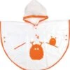 Clima Bisetti - Regenponcho Kinderen Oranje 2-4 Jaar - Regenponcho Peuter - Regenponcho Kind