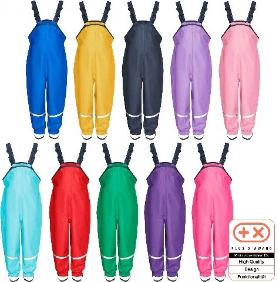 Playshoes Regenbroek Met Bretels Kinderen - Geel - Maat 104 7 Playshoes Regenbroek Met Bretels Kinderen - Geel - Maat 104 - Afbeelding 5