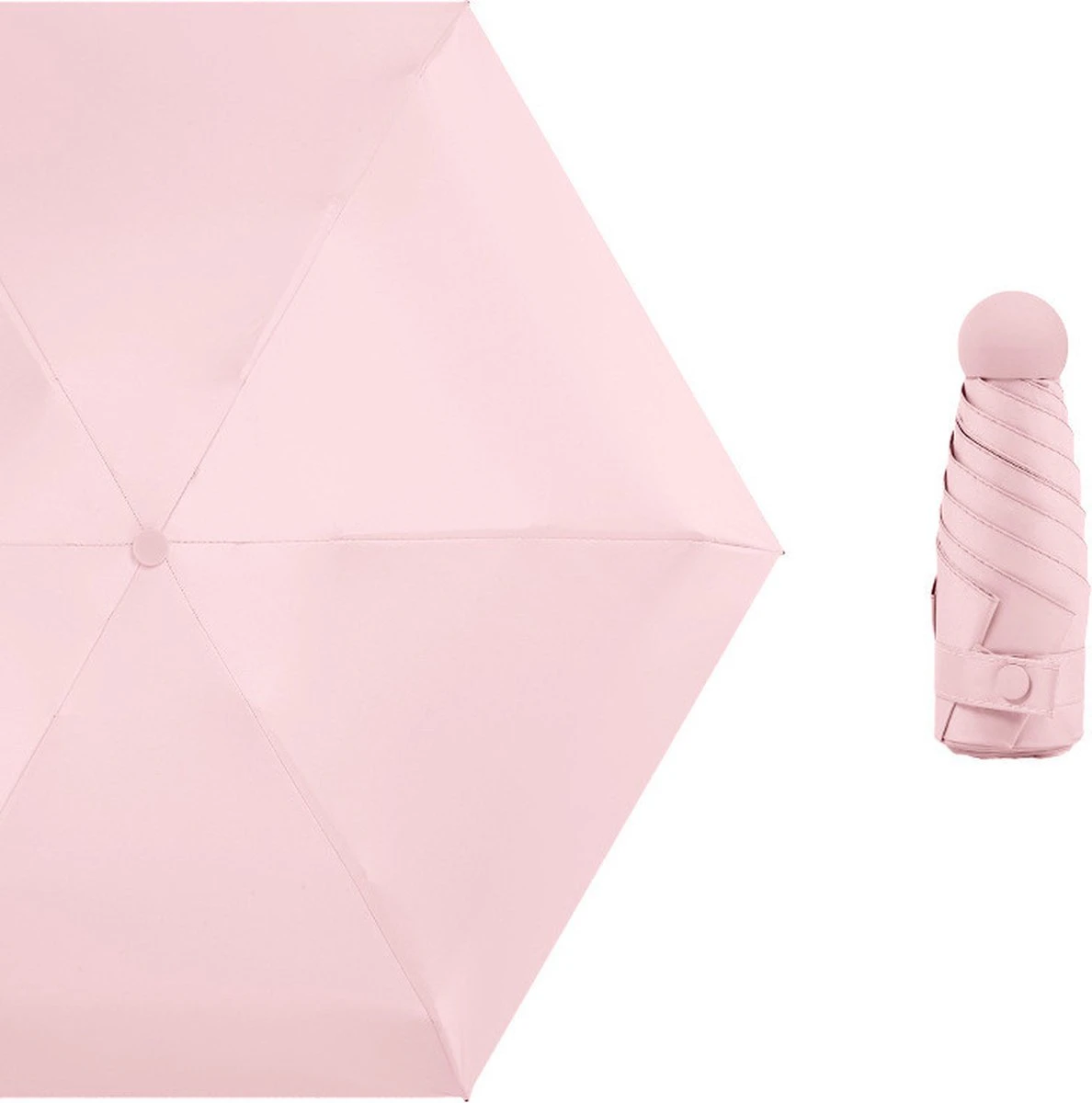 Merkloos TDR--Opvouwbare Paraplu -Windproof-Zonbescherming Anti-Uv UPF50 + Met Gratis Reisetui-roze 14 Merkloos TDR--Opvouwbare Paraplu -Windproof-Zonbescherming Anti-Uv UPF50 + Met Gratis Reisetui-roze - Afbeelding 12