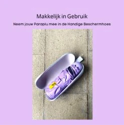 PLU - Paraplu - Opvouwbaar - Inklapbaar - Met Luxe Beschermhoes - Met Reisetui - Windproof - Fashionable - Lichtgewicht - Paars -Regenjassenwinkel 1189x1200 1