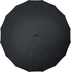 Falcone Herenparaplu Met Houten Stok - Ø 125 Cm - Zwart -Regenjassenwinkel 1195x1200 10