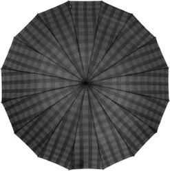 Falconetti Stokparaplu 16 Baans Dessin Grijs Blok -Regenjassenwinkel 1195x1200 9
