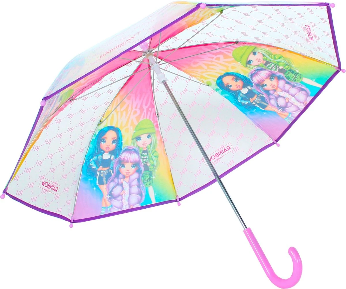 Rainbow High Rainy Days Paraplu - Roze 4 Rainbow High Rainy Days Paraplu - Roze - Afbeelding 2