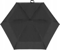 Opvouwbare Mini Paraplu - Klein & Opvouwbaar - Stormparaplu - Stevig Anti Storm & Wind - Windproof - 6 Panelen - Ø 90 Cm - Ruimtebesparend & Compact - Zwart -Regenjassenwinkel 1200x1008