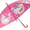 Stemen Kinderparaplu - Kind - Unicorn - Roze - 80 Cm