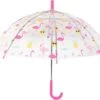 Kinderparaplu Voor Meisjes - Flamingo - Transparant - Zomer - Paraplu Voor Kinderen - Roze - Kinder -Regenjassenwinkel 1200x1022 1