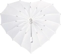 Impliva - Hartvormige Paraplu - UV-Bescherming - Ø 84 Cm - Wit -Regenjassenwinkel 1200x1072