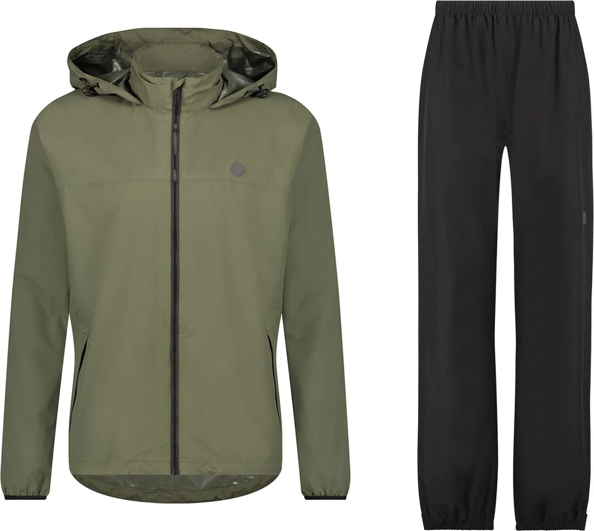 AGU GO Regenpak Essential Dames & Heren - Groen - M - Waterdicht & Ademend 3 AGU GO Regenpak Essential Dames & Heren - Groen - M - Waterdicht & Ademend