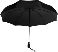 HK-Goodies- Automatische Stormparaplu - Paraplu - Automatisch, Opvouwbaar & Windproof Tot 100km P/u - Inclusief Beschermhoes - Ø 95 Cm - Extra Sterk - Dubbele Laag - Zwart