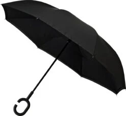 Merkloos Impliva RU-6 Inside Out Windproof Paraplu - Dubbeldoeks - Ø 107 Cm - Zwart -Regenjassenwinkel 1200x1108 1
