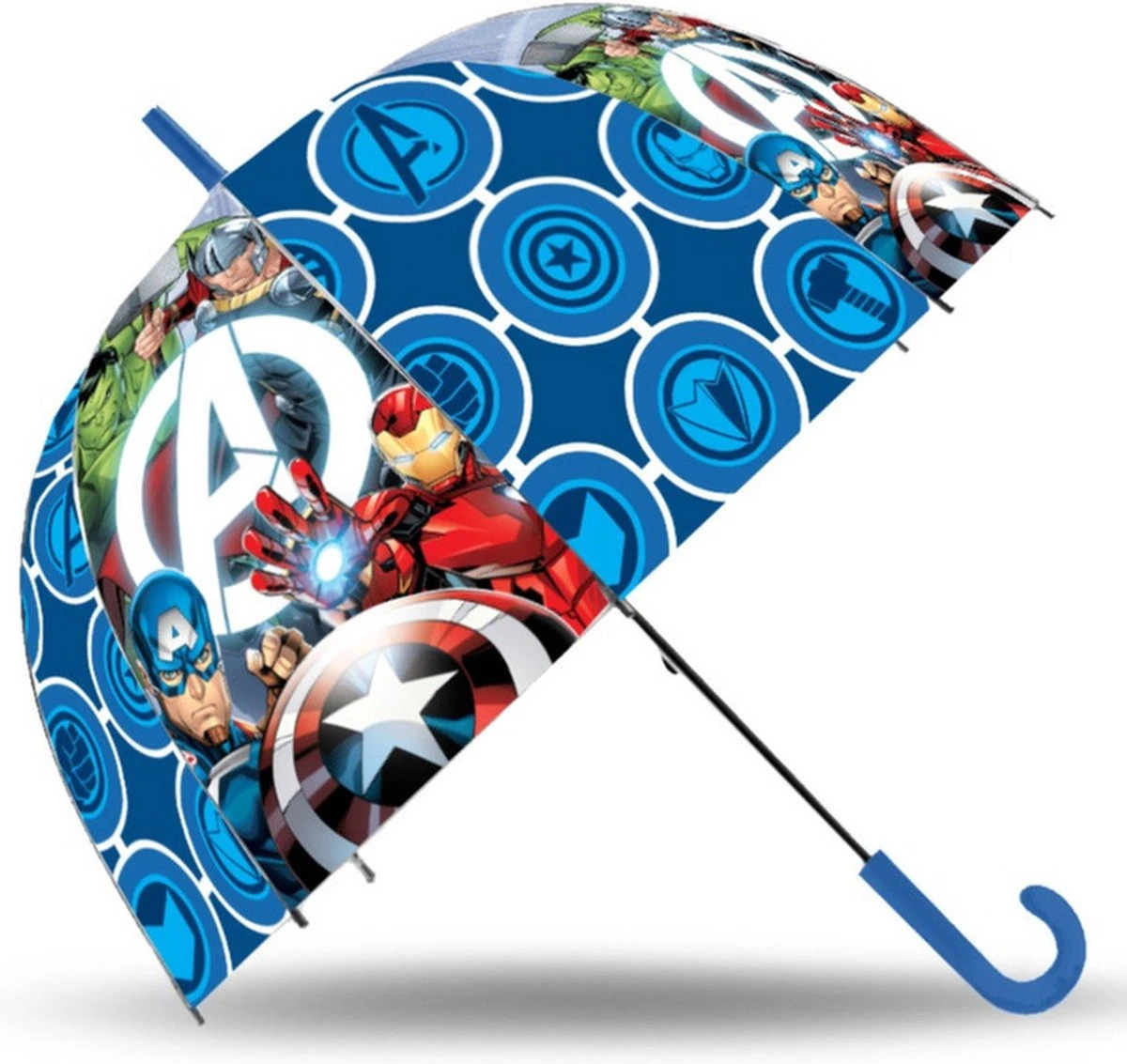 Marvel Avengers Kinderparaplu - Blauw - D71 Cm 3 Marvel Avengers Kinderparaplu - Blauw - D71 Cm