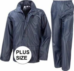 Result Grote Maten Navy All Weather Regenpak Voor Volwassenen 3XL (48/58)