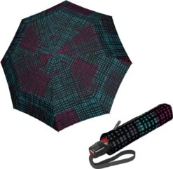 Knirps T-200 Duomatic Opvouwbare Paraplu M - 2Structure Raspberry
