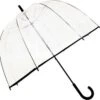 Smati Big Cloche Paraplu - Transparant - Stormbestendig - Zwart - Ø81cm 1 Smati Big Cloche Paraplu - Transparant - Stormbestendig - Zwart - Ø81cm -Regenjassenwinkel 1200x1173 2