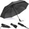 Sunflake Stormparaplu Opvouwbaar - Stormbestendig Tot 140km/u - Automatisch Uitklapbaar - Incl. Beschermhoes En Reisetui - Zwart -Regenjassenwinkel 1200x1197 3