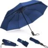 Sunflake Stormparaplu Opvouwbaar - Stormbestendig Tot 140km/u - Automatisch Uitklapbaar - Incl. Beschermhoes En Reisetui - Blauw -Regenjassenwinkel 1200x1197 7