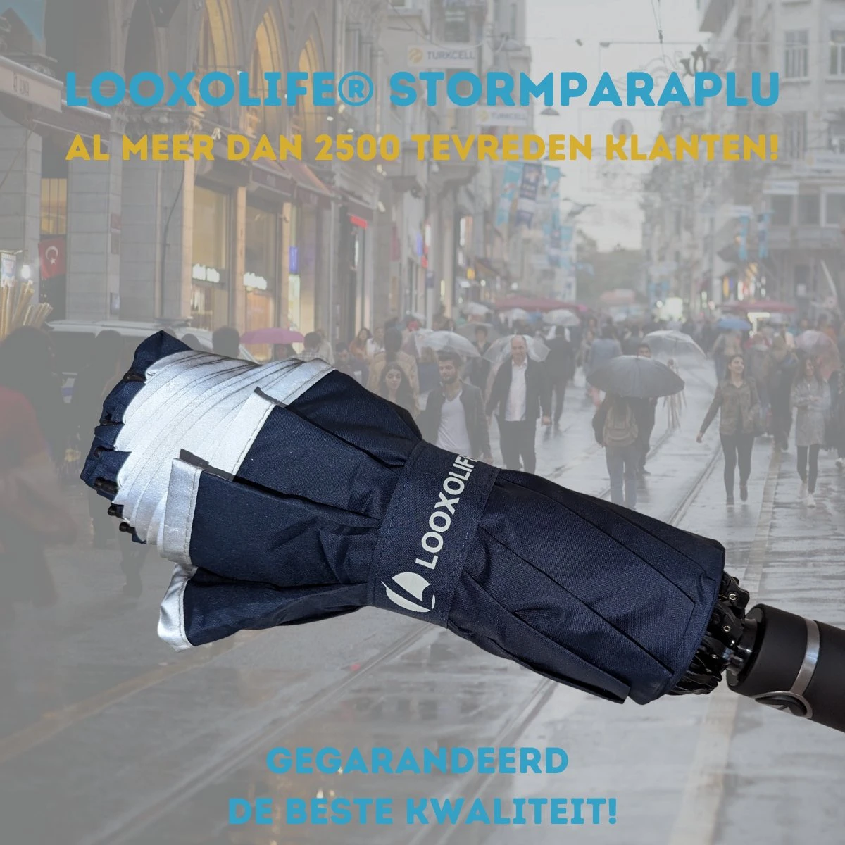 Stormparaplu - Paraplu - Opvouwbaar - Reflecterend - Automatisch Omgekeerd Uitklapsysteem - Windbestendig Tot 140 Km/h - Incl. Luxe Beschermhoes 8 Stormparaplu - Paraplu - Opvouwbaar - Reflecterend - Automatisch Omgekeerd Uitklapsysteem - Windbestendig Tot 140 Km/h - Incl. Luxe Beschermhoes - Afbeelding 6