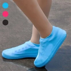 Merkloos Siliconen Regen Overschoenen - Schoencover - Zwart - Maat: 38/39 -Regenjassenwinkel 1200x1200 214