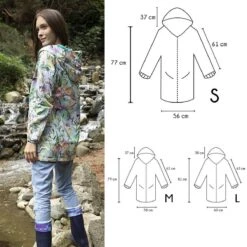 BiggDesign Faces - Dames Regenjas Waterdicht - Regenpak - Maat M -Regenjassenwinkel 1200x1200 241