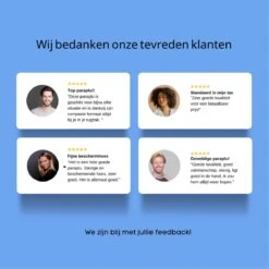 PLU - Paraplu - Opvouwbaar - Inklapbaar - Met Luxe Beschermhoes - Met Reisetui - Windproof - Fashionable - Lichtgewicht - Zwart -Regenjassenwinkel 1200x1200 265