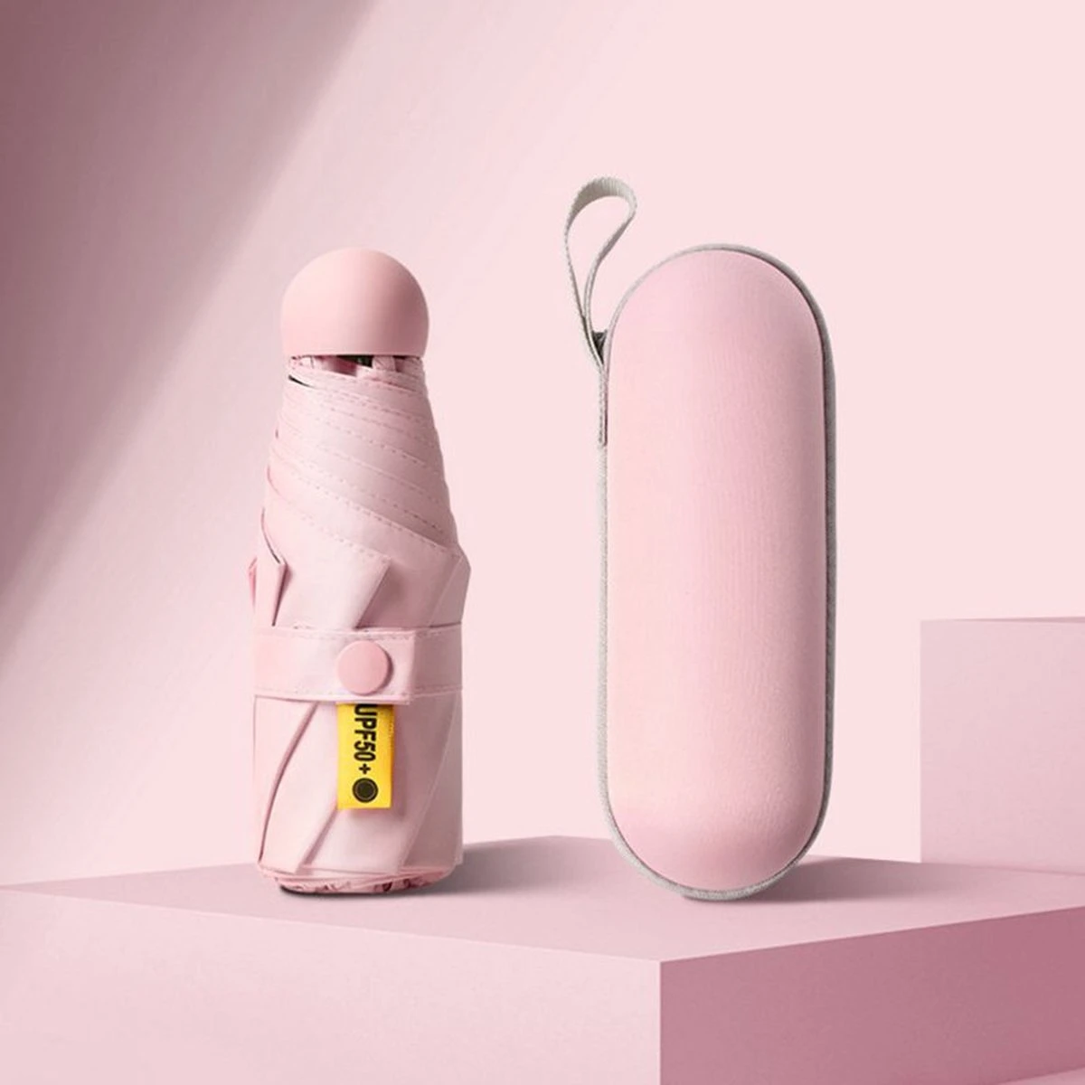 Merkloos TDR--Opvouwbare Paraplu -Windproof-Zonbescherming Anti-Uv UPF50 + Met Gratis Reisetui-roze 3 Merkloos TDR--Opvouwbare Paraplu -Windproof-Zonbescherming Anti-Uv UPF50 + Met Gratis Reisetui-roze