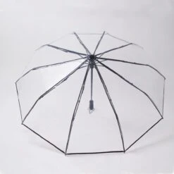 Opvouwbare Paraplu - Inklapbare Paraplu - Doorzichtig - Transparant - Ø105cm - Extra Groot - Automatisch - Umbrella - Transparent - Koepelparaplu - Volwassenen -Regenjassenwinkel 1200x1200 315