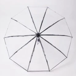 Opvouwbare Paraplu - Inklapbare Paraplu - Doorzichtig - Transparant - Ø105cm - Extra Groot - Automatisch - Umbrella - Transparent - Koepelparaplu - Volwassenen -Regenjassenwinkel 1200x1200 317