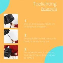 Bushifi Stormparaplu Paraplu - Opvouwbaar - Zwart - 10 Panelen - Polsband -Regenjassenwinkel 1200x1200 36