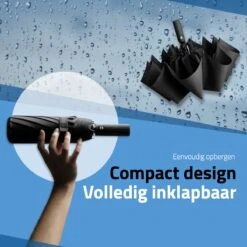 GOAT Outdoor® Stormparaplu - Paraplu - Opvouwbaar - Windproof Tot 100kmp/u - ⌀ 105 Cm - Paraplu - Zwart -Regenjassenwinkel 1200x1200 69