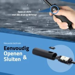 GOAT Outdoor® Stormparaplu - Paraplu - Opvouwbaar - Windproof Tot 100kmp/u - ⌀ 105 Cm - Paraplu - Zwart -Regenjassenwinkel 1200x1200 70