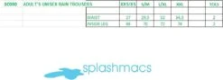 Splashmacs Waterdichte Regenbroek Voor Volwassenen Van Unisex (Geel) XXL -Regenjassenwinkel 1200x430