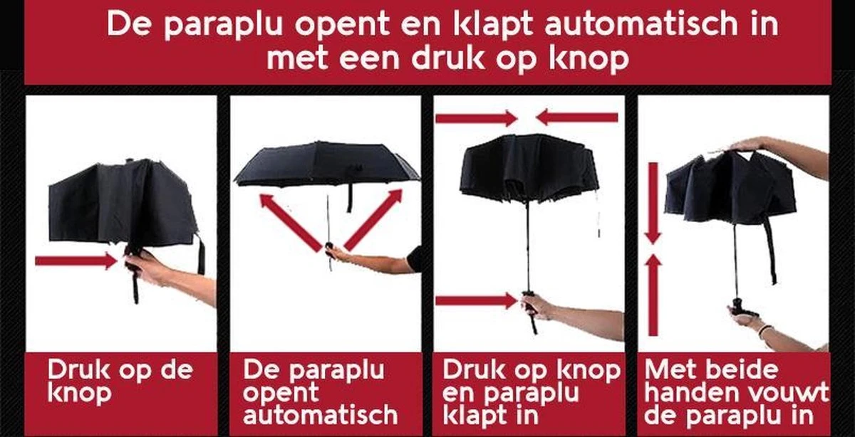 Merkloos Fredricks - Sterke Compacte Opvouwbare Tasformaat Paraplu - Stormbestendig >100 Km/u - Opent En Sluit Automatisch - Ø 97cm - Waterafstotende Teflon Coating - Sneldrogend - Donkerblauw 8 Merkloos Fredricks - Sterke Compacte Opvouwbare Tasformaat Paraplu - Stormbestendig >100 Km/u - Opent En Sluit Automatisch - Ø 97cm - Waterafstotende Teflon Coating - Sneldrogend - Donkerblauw - Afbeelding 6