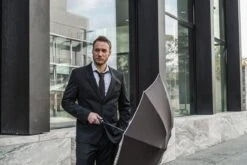 No Drip Umbrella® Stormparaplu - Opvouwbaar - Automatisch - Windproof Tot 100km/u - 108 Cm - Zwart -Regenjassenwinkel 1200x800 2