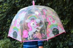 Kids Licensing Paraplu Unicorn + Rugzak Meisjes | Doorzichtige Koepelparaplu Ø70cm Kind | Eenhoorn Gymtas US01 -Regenjassenwinkel 1200x800 25