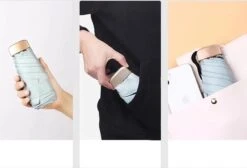 Paraplu Plaza Lichtgewicht Paraplu | Mini Paraplu | Handtas Paraplu | Kleur MINT Groen Paraplu Eco Vriendelijk, Waterdicht En UV -Regenjassenwinkel 1200x814